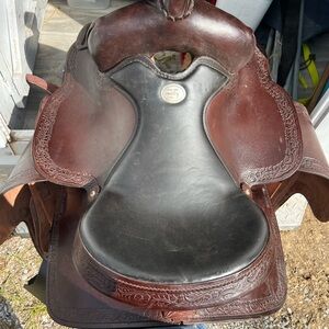 Simco Custom Western Saddle - Brown and Black